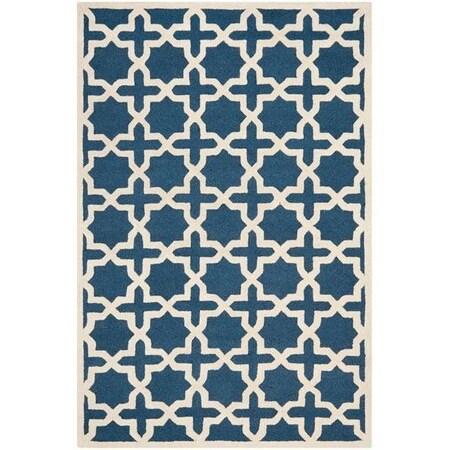 Safavieh Cambridge Accent Rugs, Navy Blue and Ivory - 2 x 3 ft. CAM125G-2